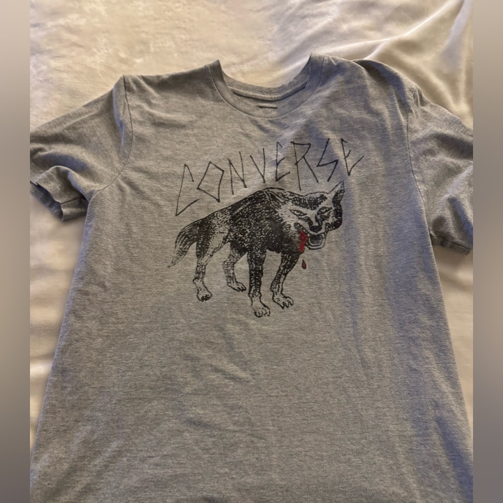 Converse Gray Graphic T-Shirt men XS